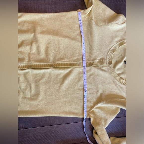 Talbots Pima cotton blend button up sweater cardigan - Picture 6 of 8